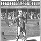 Image of tennis player from 1600s.